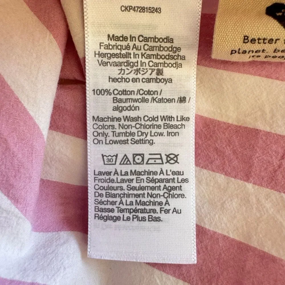 Madewell Pink and White Stripe Button-Down Shirt - Picture 10 of 13